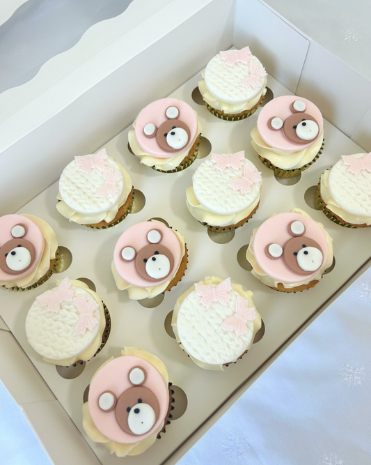 Pink and Bears - Cupcakes