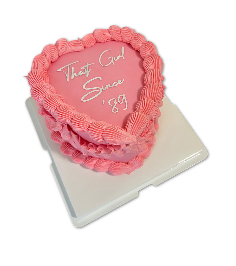 Pink Heart Cake