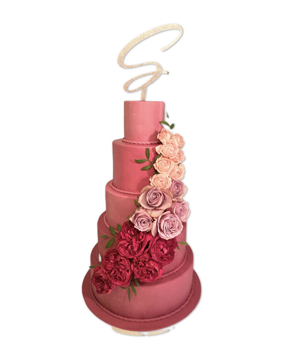 Pink Wedding Cake